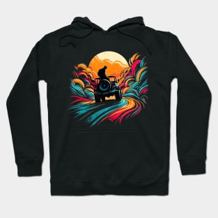 Road Sand Buggy Design Hoodie